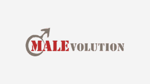 MALevolution Logo mit männlichem Symbol und Schriftzug.